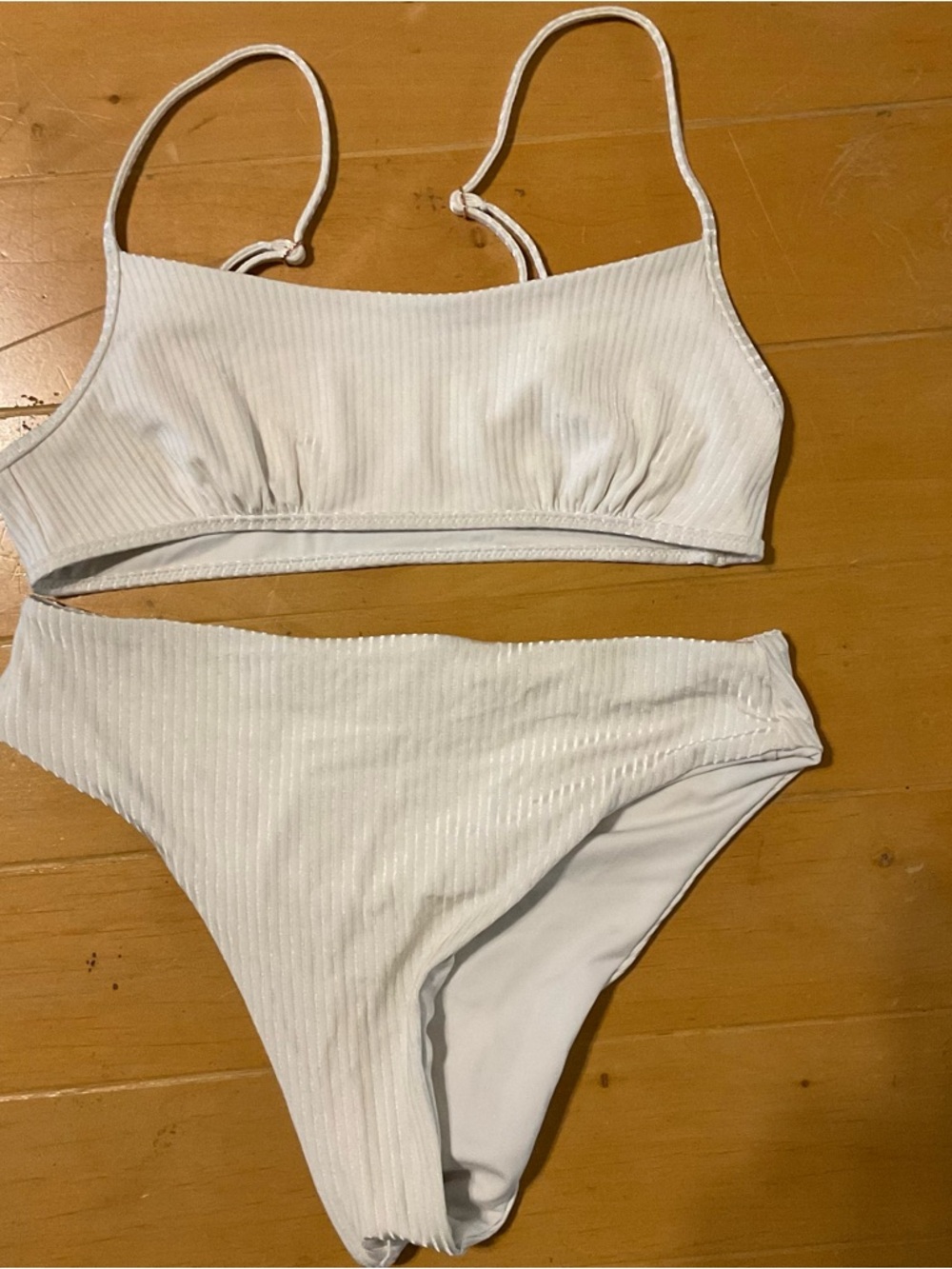 Ribbed High Waisted Bikini SET - Picture 2 of 5